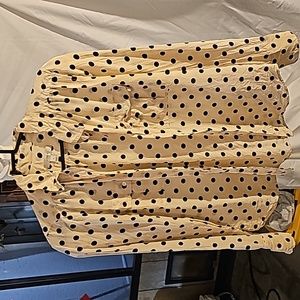 J Crew sulk blouse size 6 biggest blouse polka dots